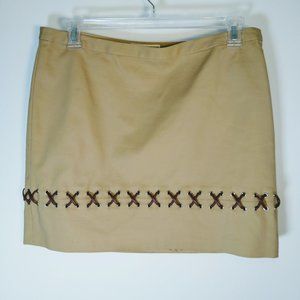 Michael by Michael Kors Lace Skirt Tan size 12